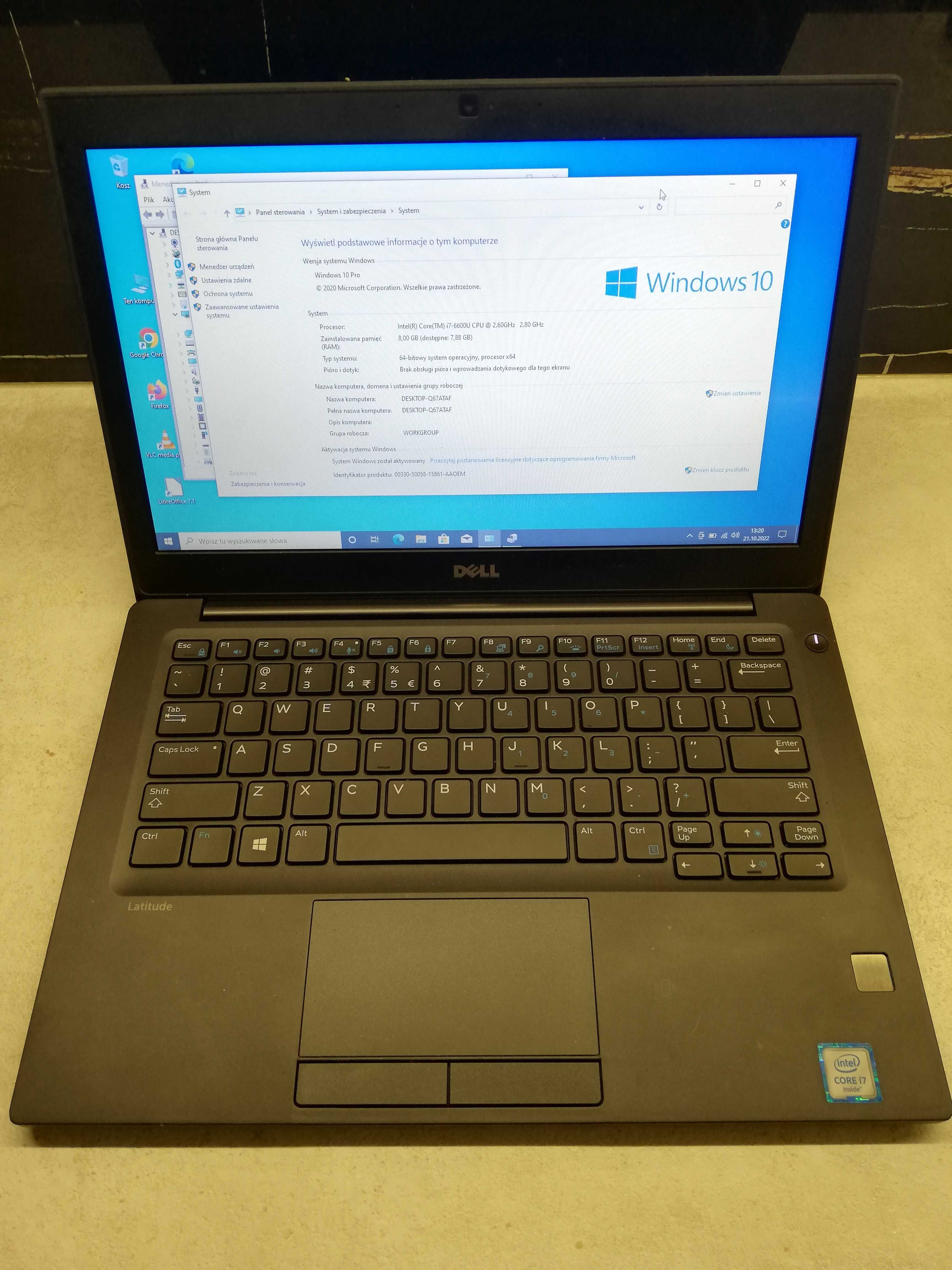 Dell Latitude 7280 i7-6600U 256GB SSD 8GB DDR4