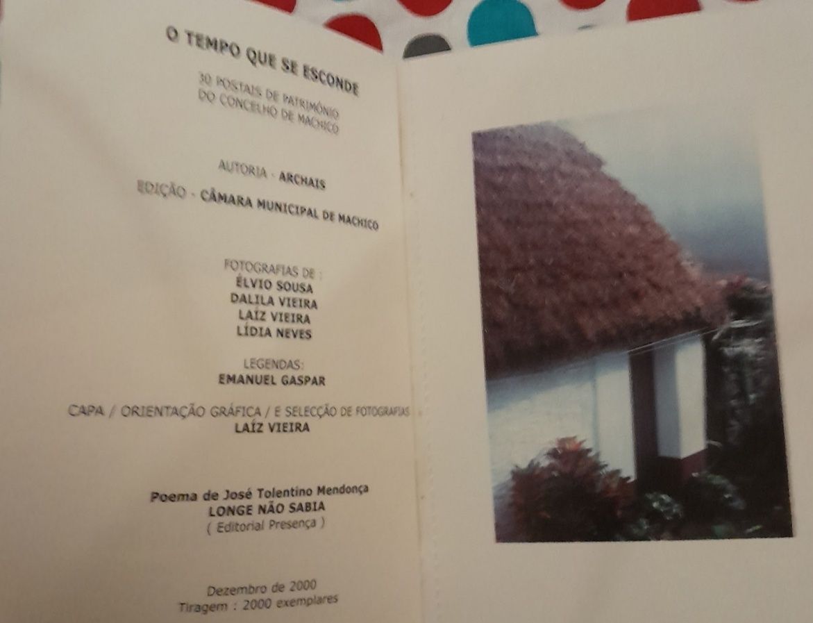 Conjunto 30 postais de Património do Concelho de Machico