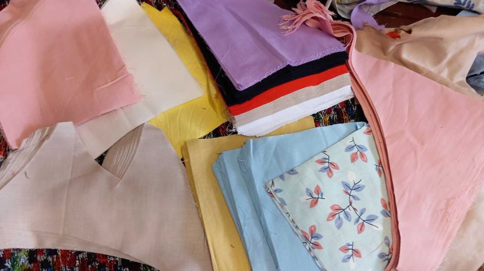Продам обрезки ткани сатин атласа, блеск, лён  от кроя