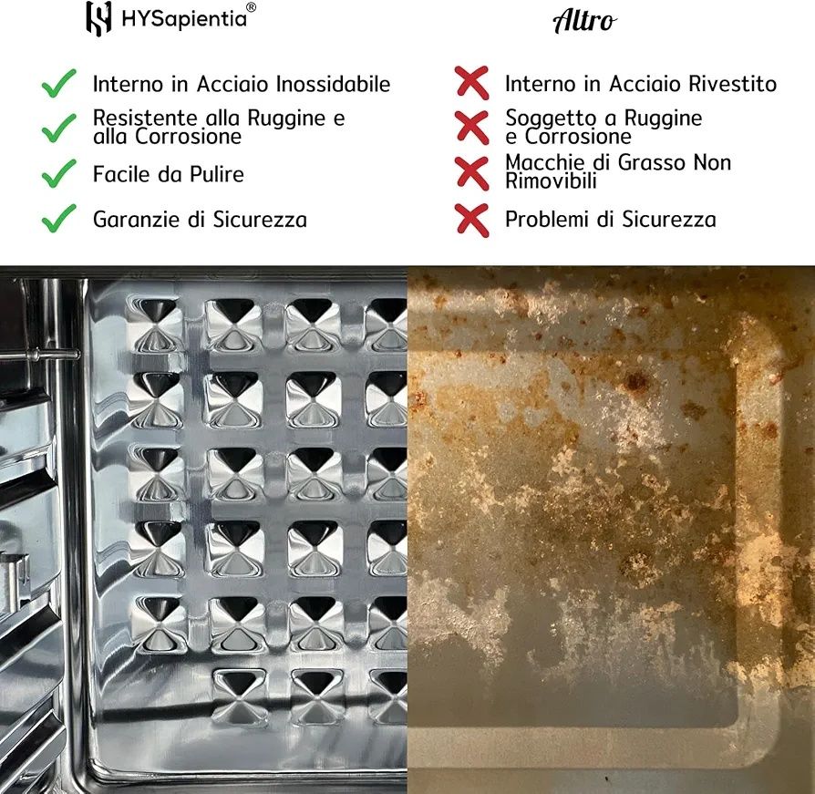 Piekarnik z gorącym powietrzem HYSapientia® 24L 10 w 1, frytkownica