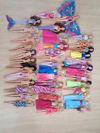 Duży Zestaw lalek 40szt. Barbie/Disney Princess/steffi/syrenki
