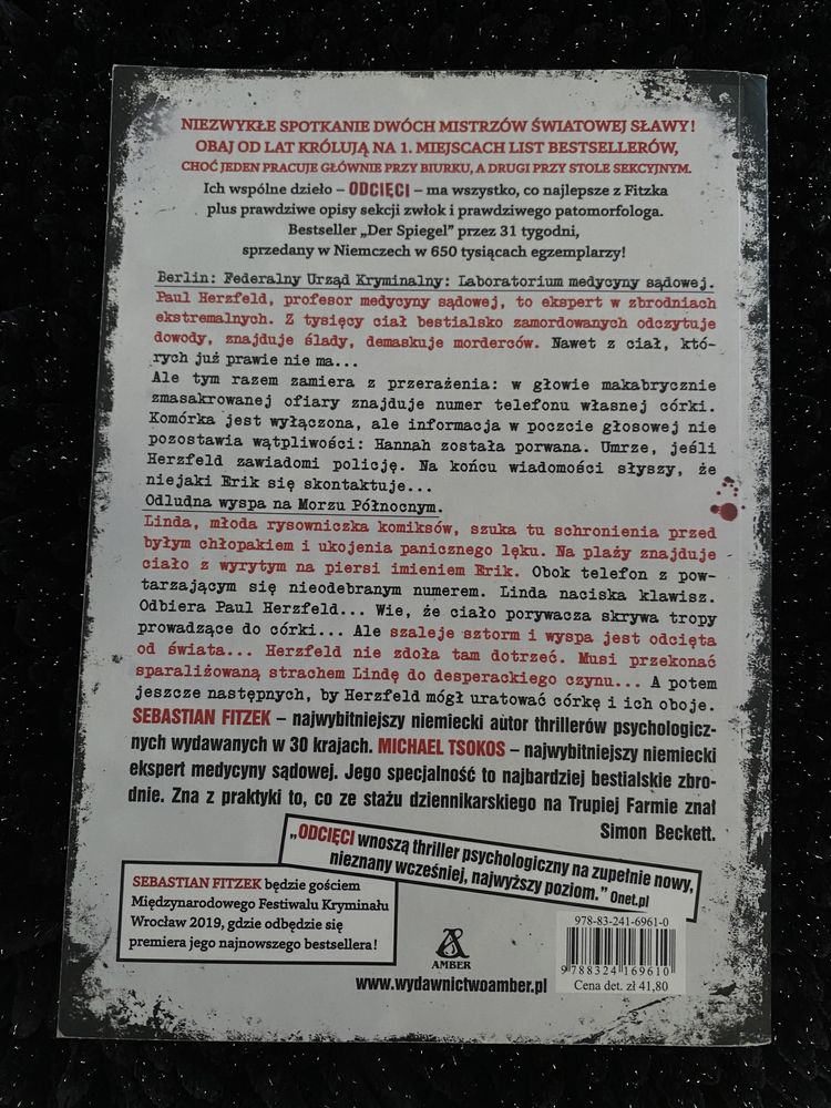 Książka „Odcięci” Fitzek Tsokos