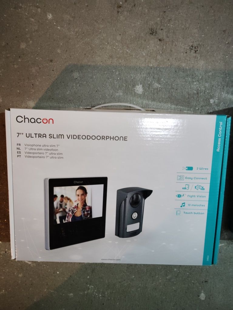 Chacon video porteiro Slim Touch selado