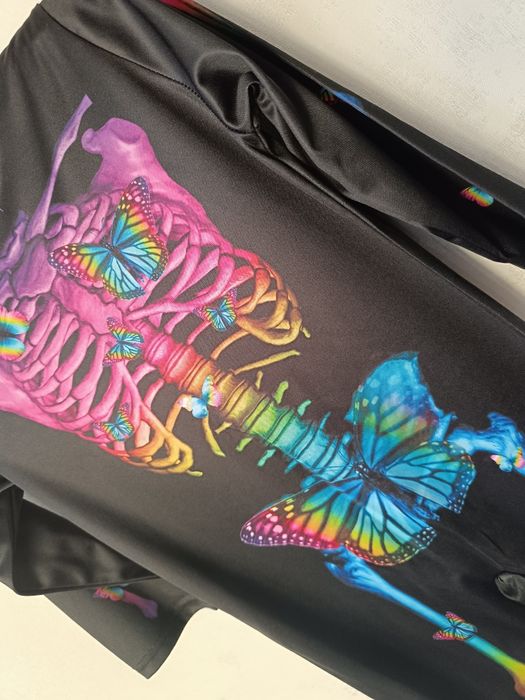 Костюм скилета на девочку 5-6 лет 110-116 на Хеллоуин Хеловин