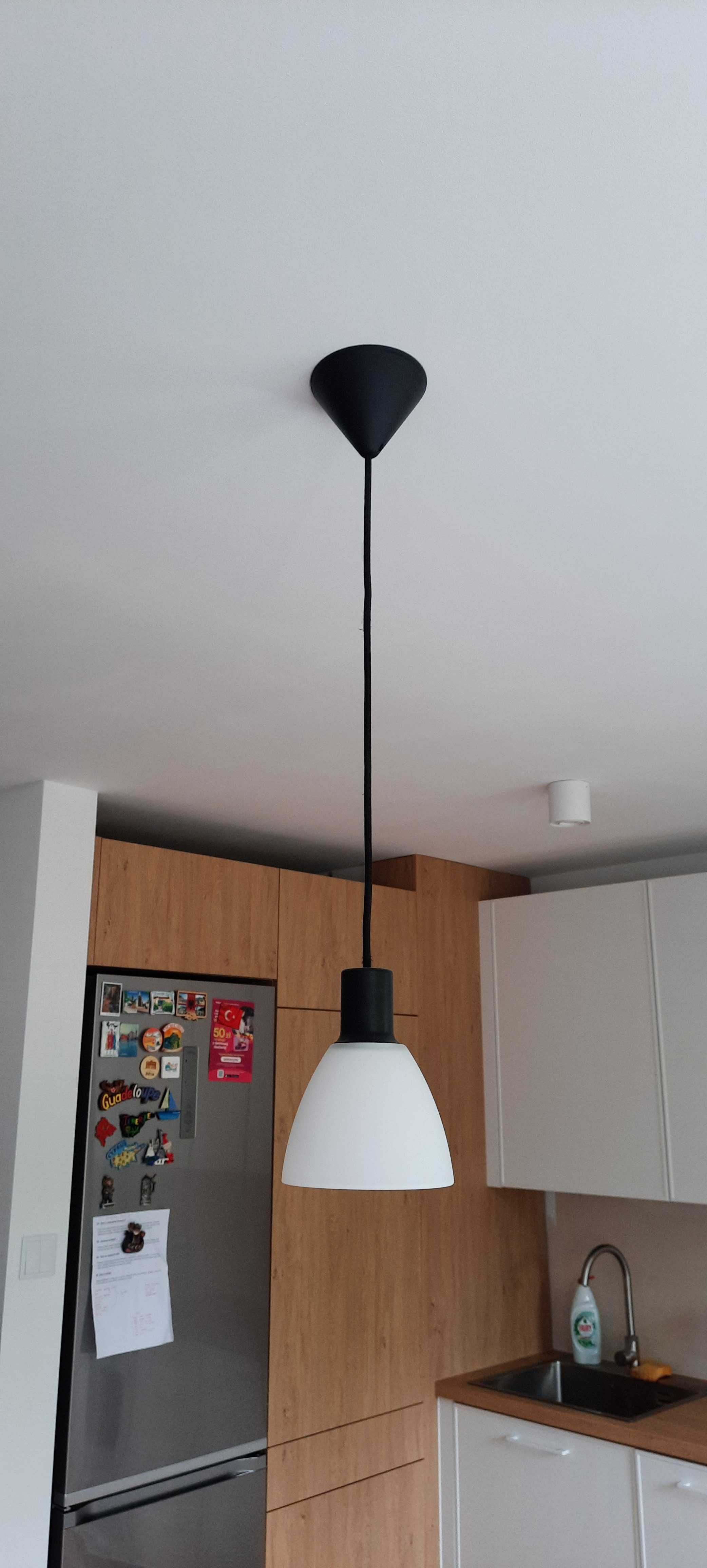 Lampa, żyrandol klosz szklany