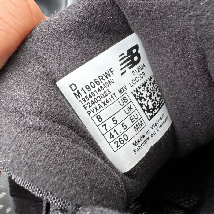 Чоловічі кросівки New balance 1906r all black Cordura