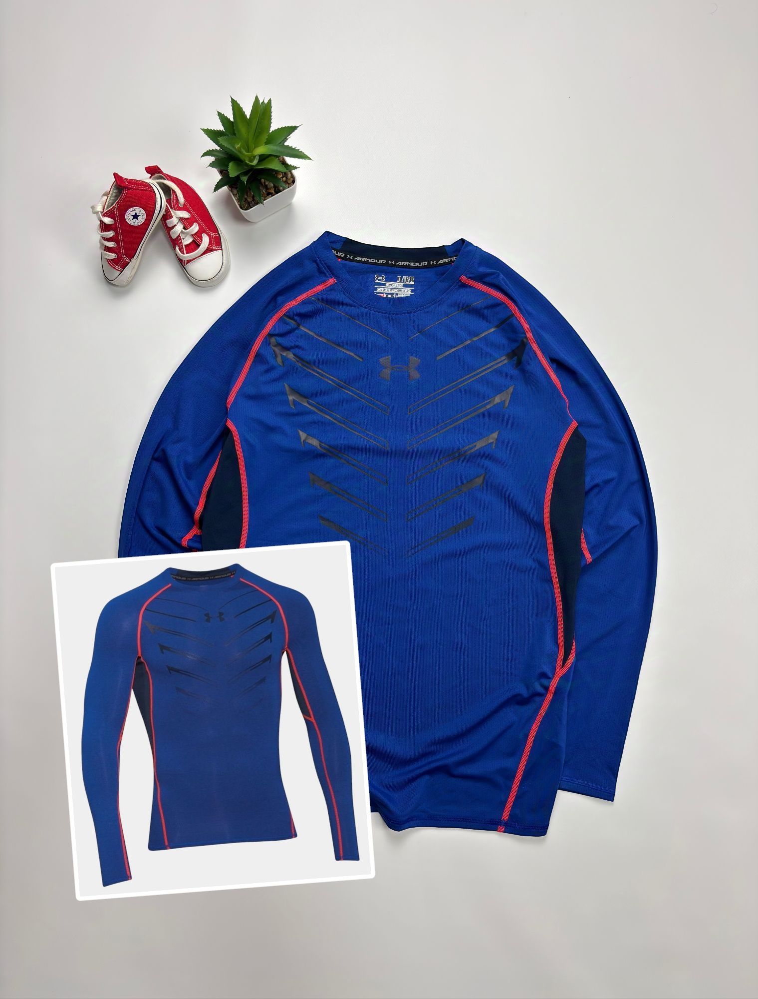 Лонгслив кофта компрессионная Under Armour оригинал size L, XL