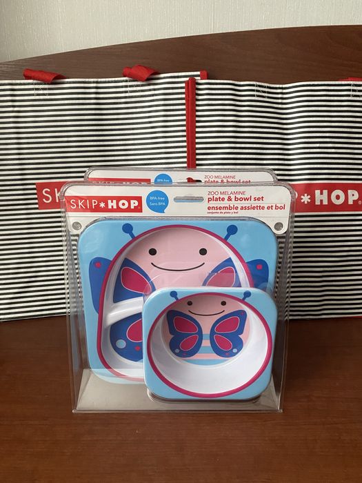 Набір до їжі тарілка+миска SKIP*HOP