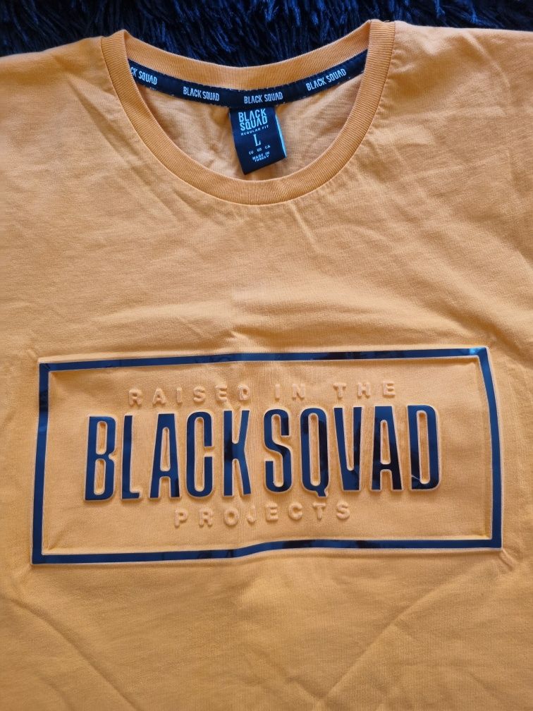 Nowa koszulka męska Black Squad, t-shirt męski