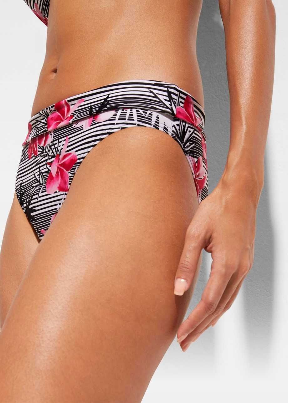 B.P.C figi bikini w paski i kwiaty ^42