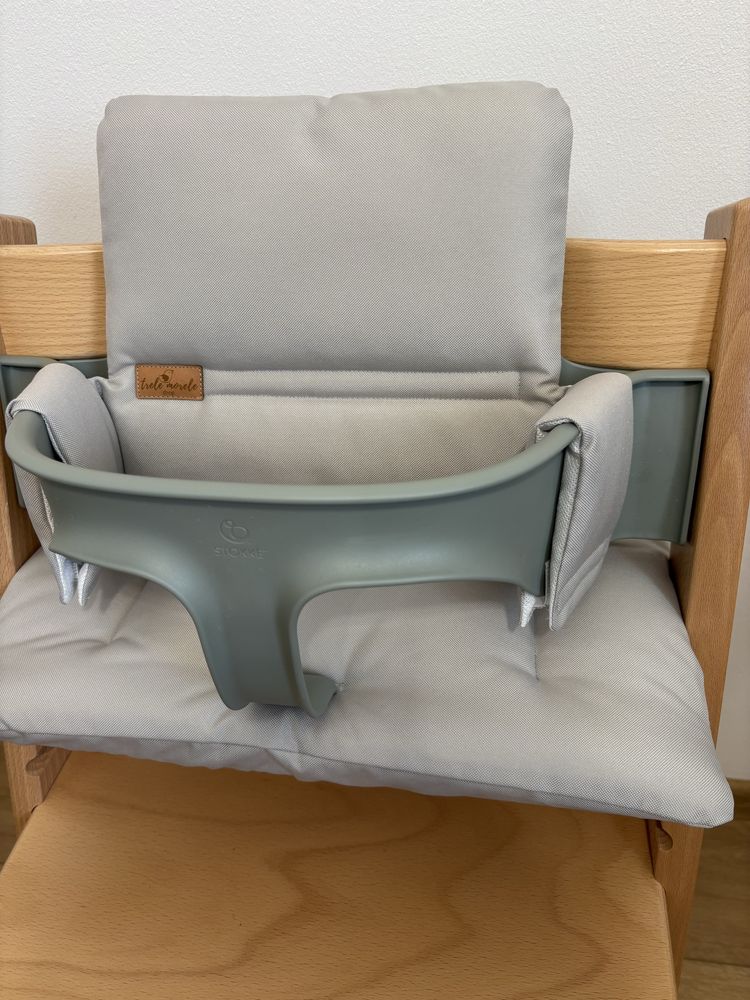 Nowe wodoodpornw poduszki do Stokke Tripp Trapp 2w1 szary popiel