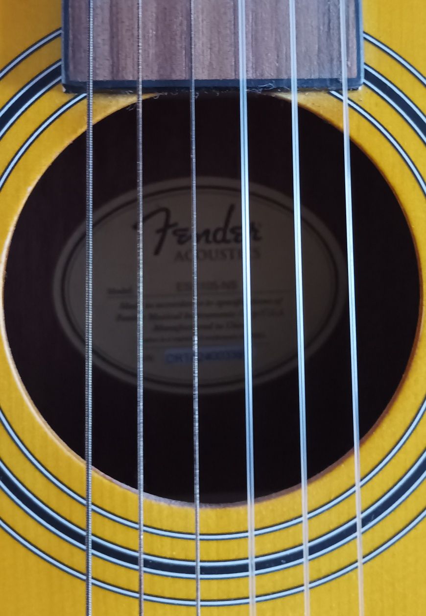 Nowa gitara klasyczna akustyczna Fender 4/4