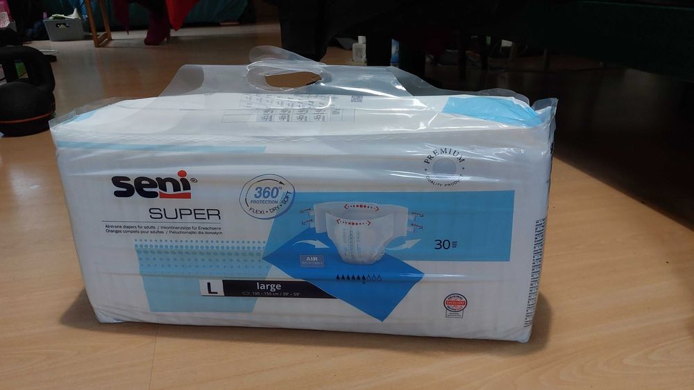 Pampersy pieluchomajtki dla dorosłych 30szt. rozmiar L