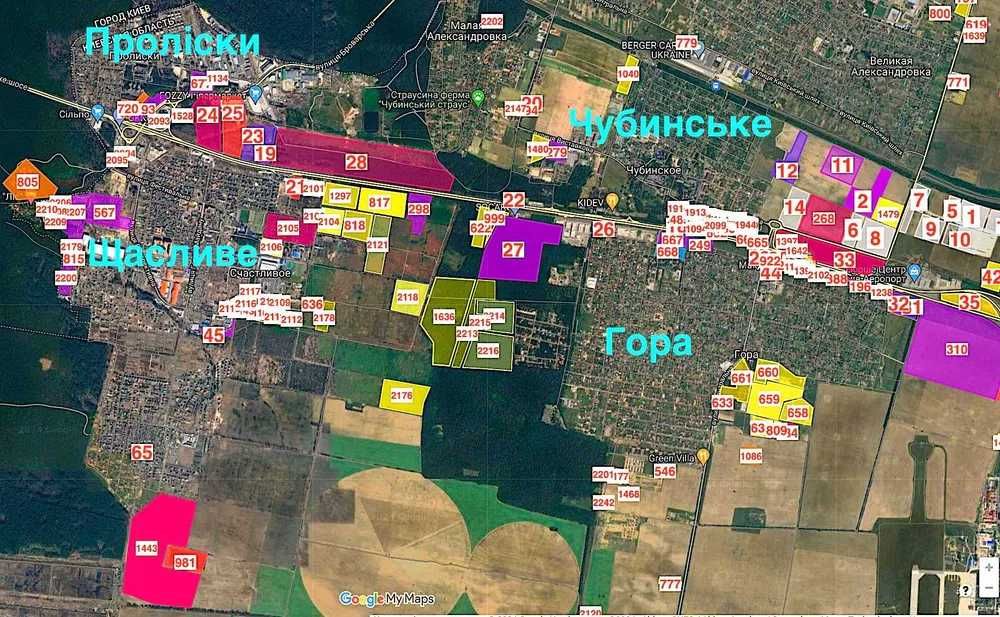 Продам Участок фасад Бориспольской трассы Коммерция