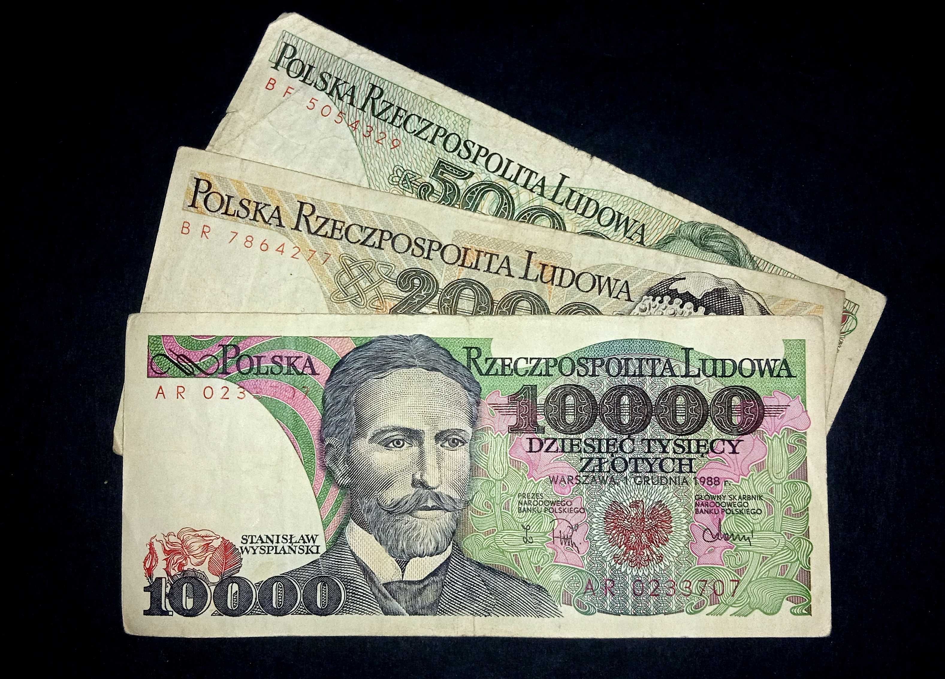 Banknot PRL 2000/5000/10000 zł