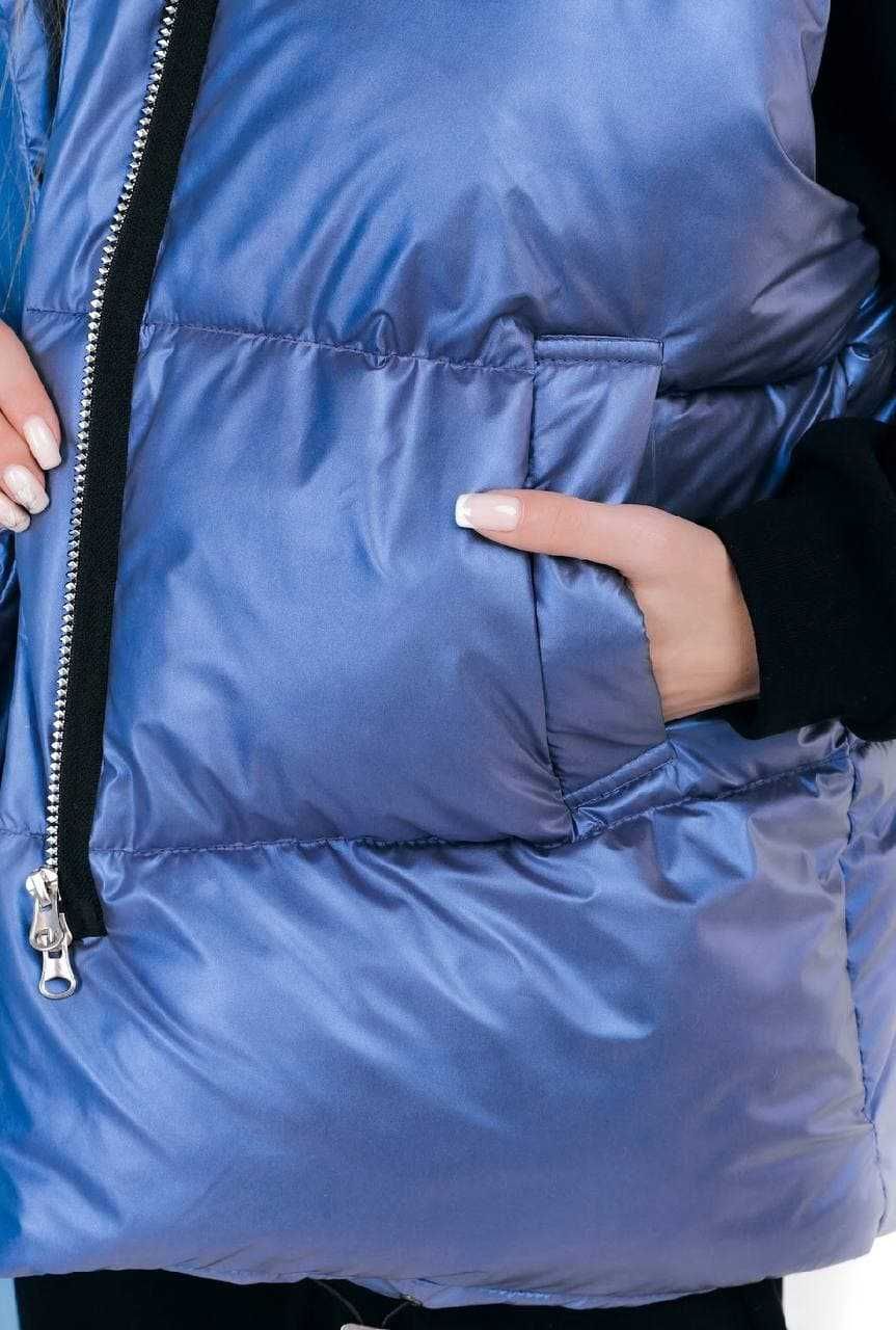 Безрукавка, дутая женская демисезонная жилетка, куртка зефирка
