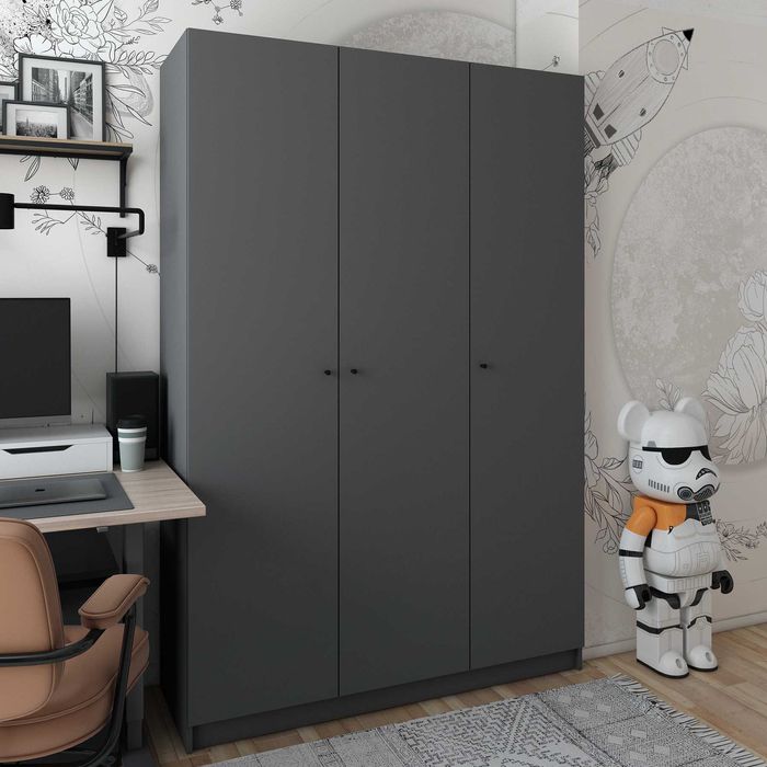 Шафа шкаф для одягу Промо 3х дверна ДСП