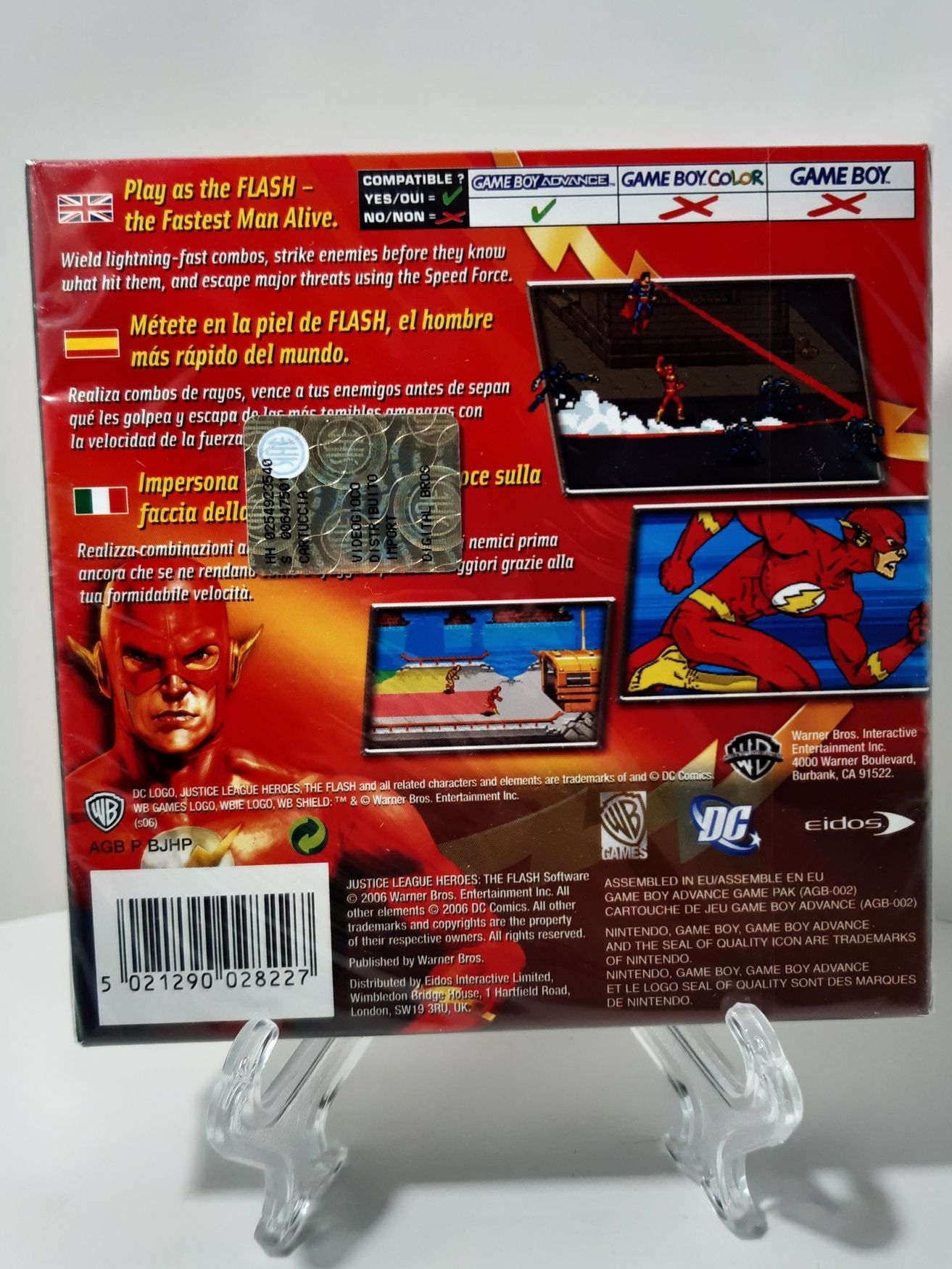 Jogo Justice League Heroes: The Flash para o Game Boy Advance