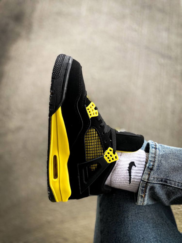 Buty Nike Air Jordan 4 Retro Yellow Thunder 40-45 męskie trampki