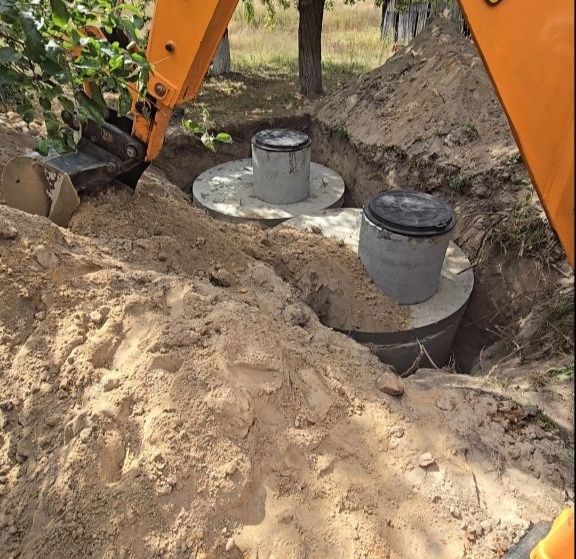 Каналізація під ключ септик вигрібна яма швидко Ø225-8/11/13/27м3