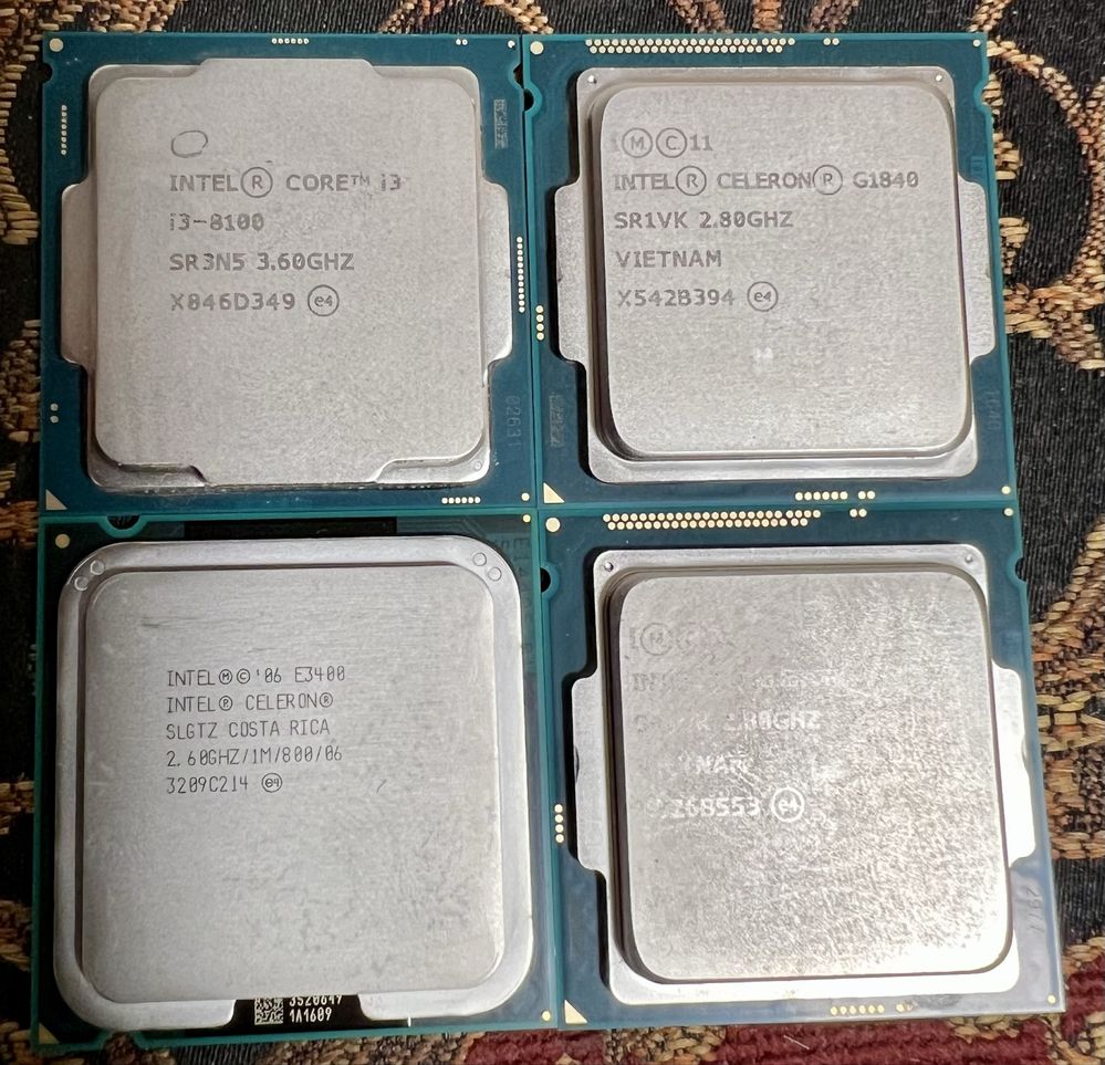 Процессор Intel Celeron G1840 2.80 E3400 Core i3 8100 Запчасти