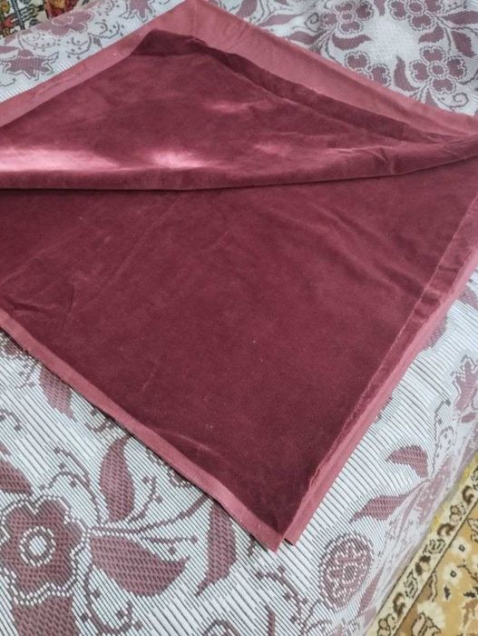 Ткань бархат, бордо. СССР