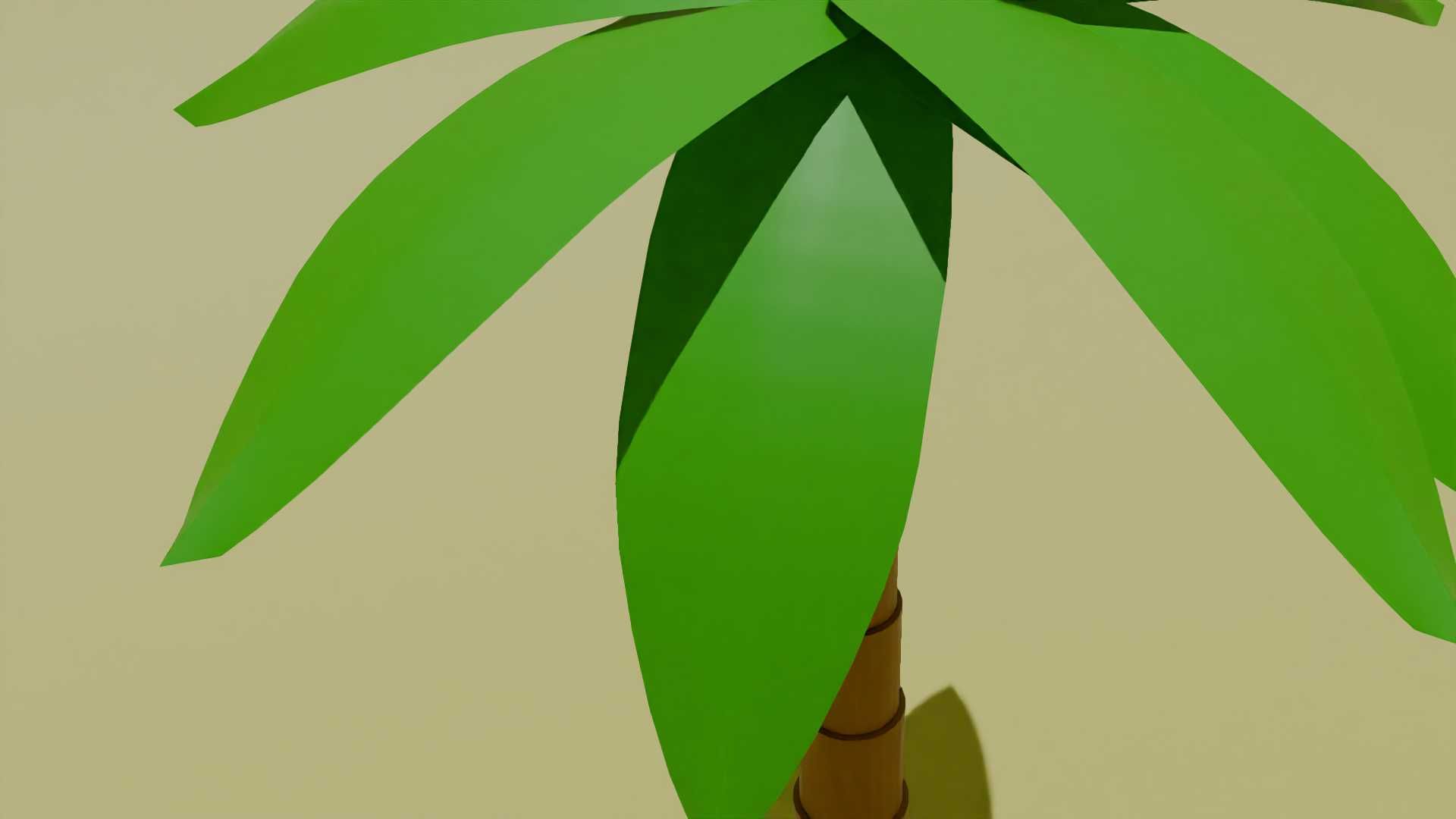 3D модель пальмы