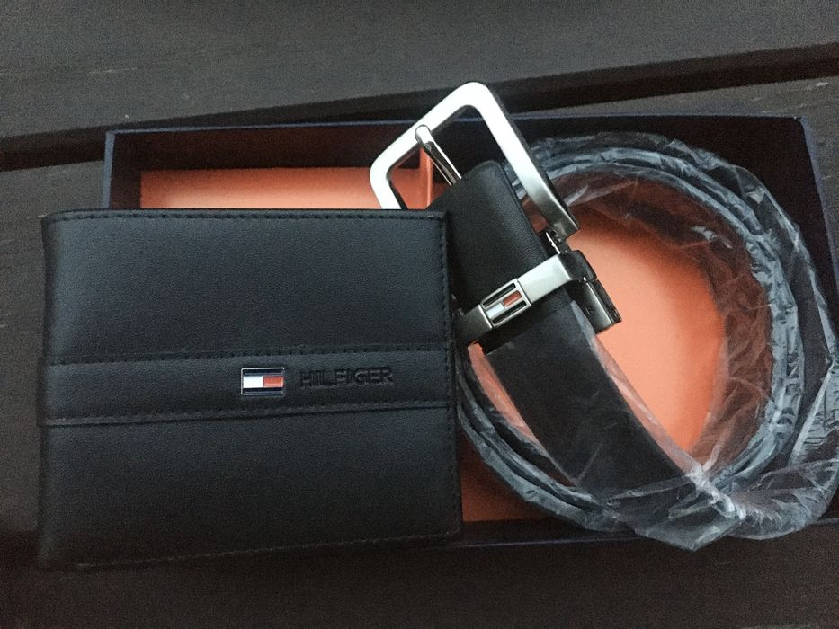 Zestaw portfel i pasek męski Tommy Hilfiger TH