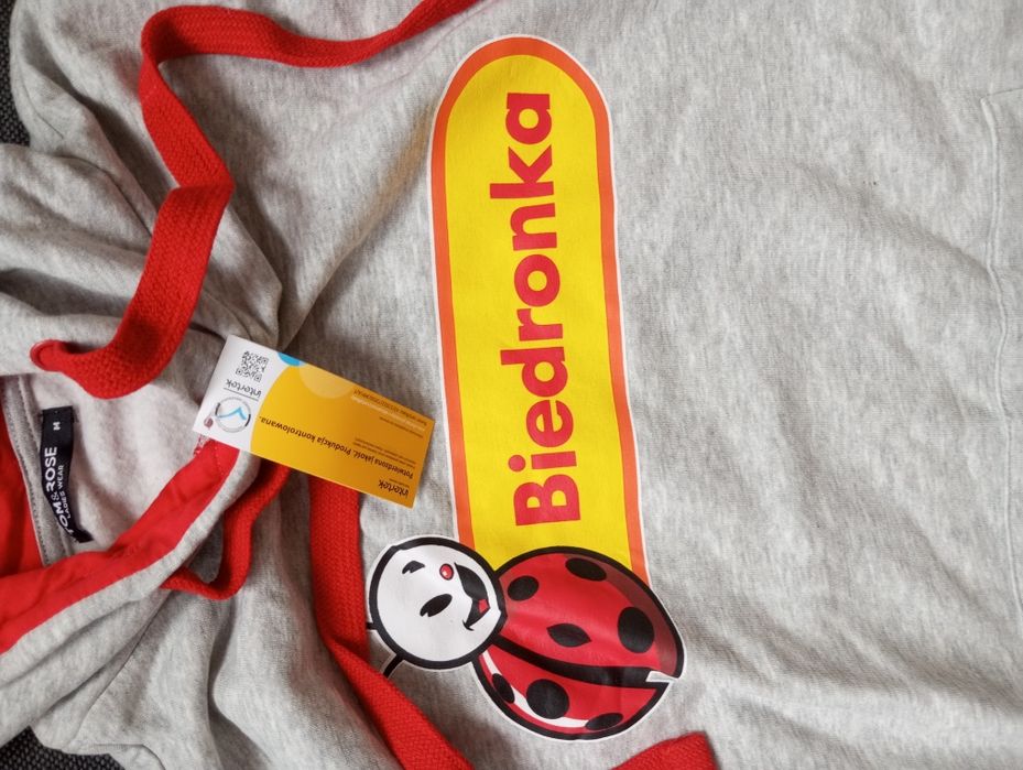 Nowa Bluza damska biedronka szara M