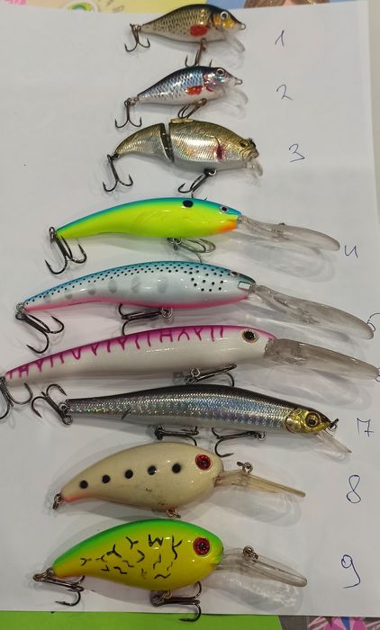 Воблери,jaxon karas, rapala orbit,DAIWA,Jackall, yo-zuri