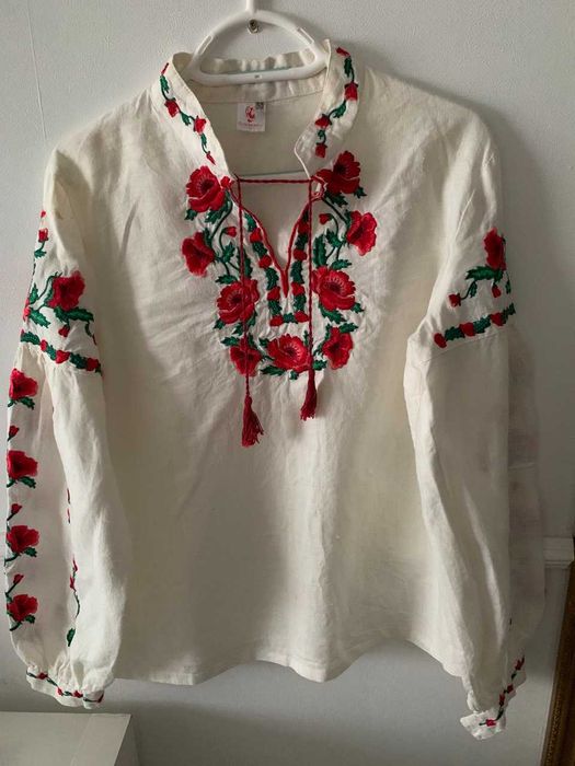 вишиванка льон яскрава вишивка