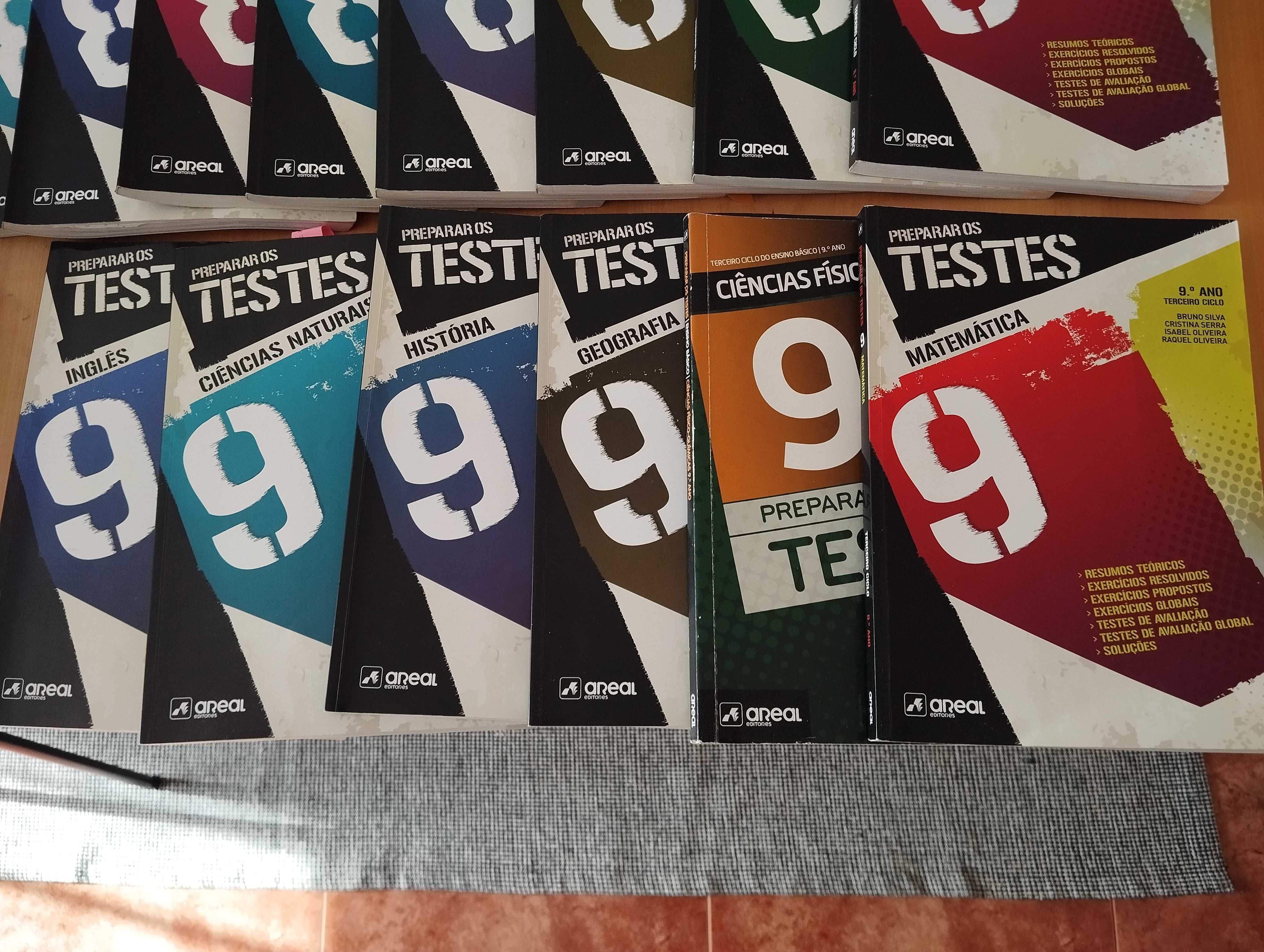 Livros Preparar os testes Areal 9.° ano