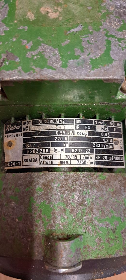 Motor (bomba) de puxar água
