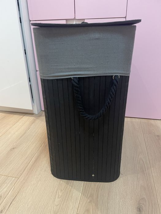 Kosz na pranie Gockowiak 100 l Czarno-szary
