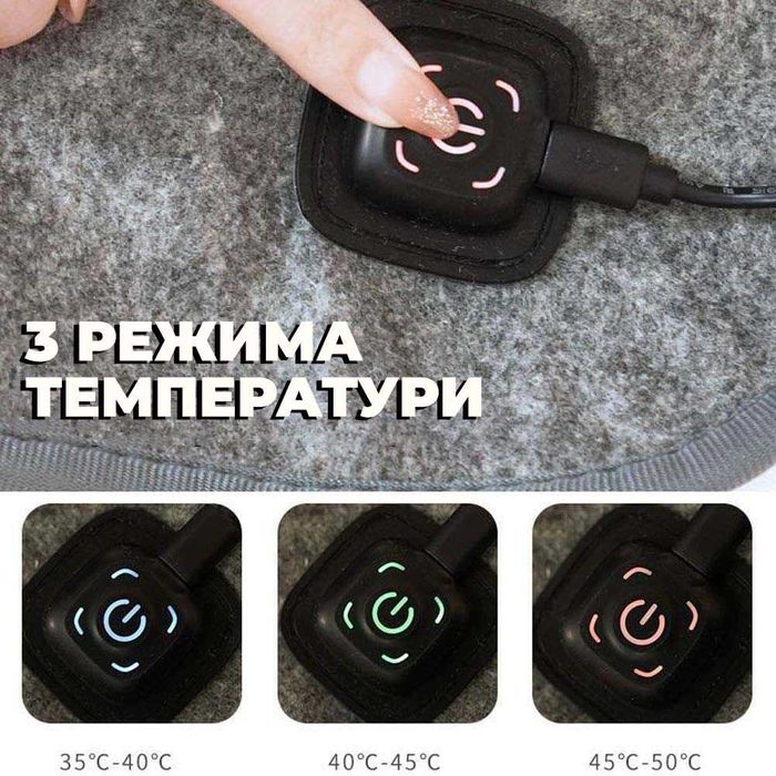 Электро одеяло с USB 160×80 см от повербанка + Грелка для рук с USB