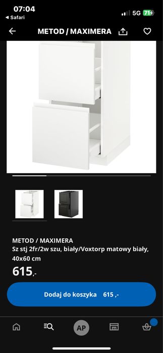 Obudowa z frontem szafka metod i maximera