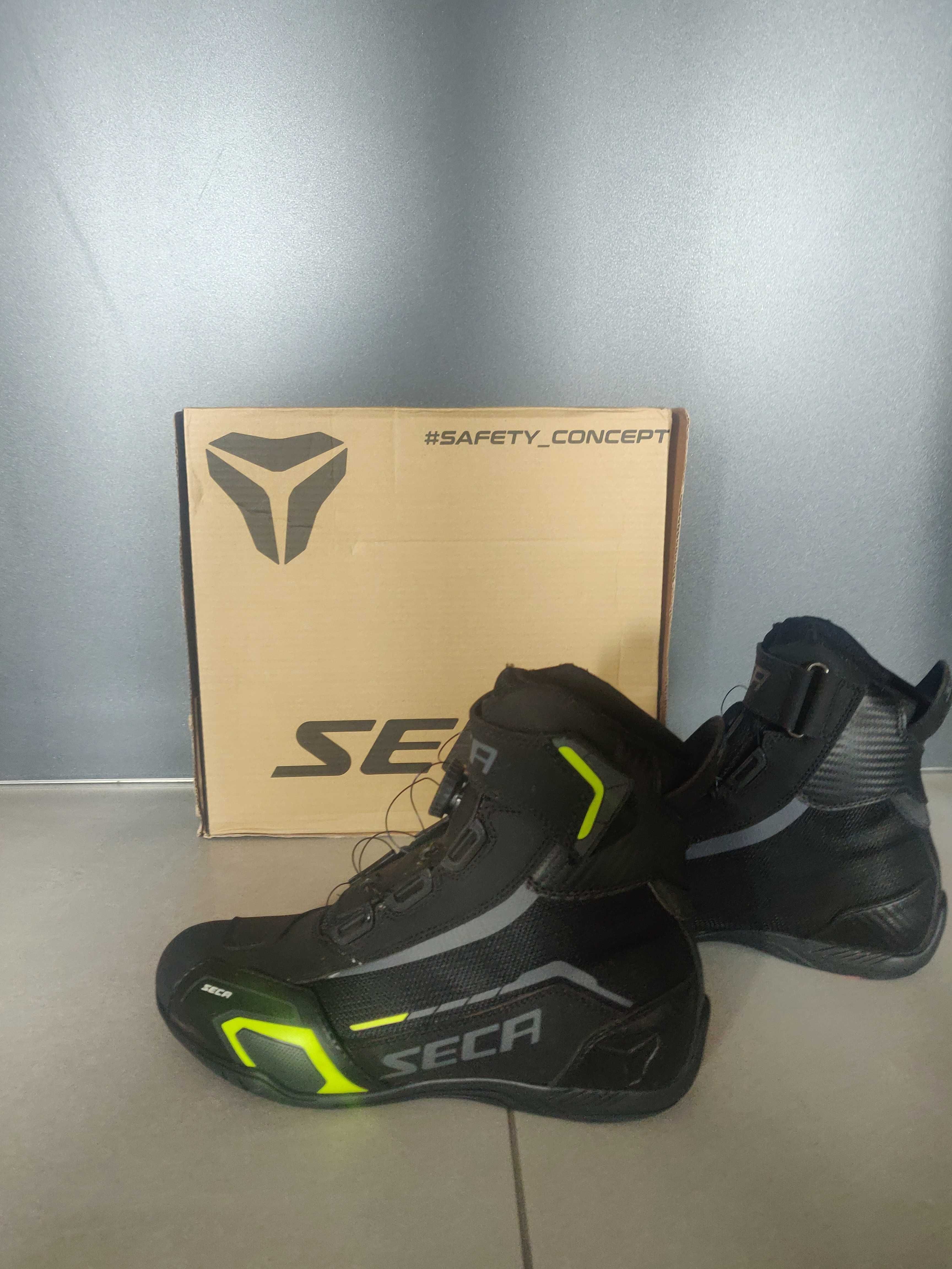 Buty SECA APEX EVO BLACK czarny żółty fluo r.41