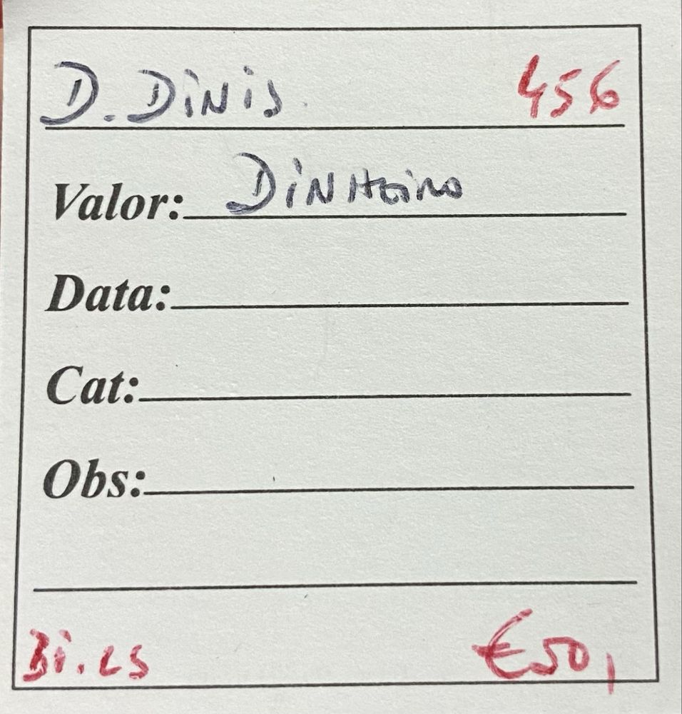 Moeda Dinheiro D DINIS