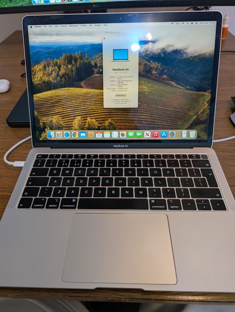 Vendo MacBook Air Retina, 13 polegadas, 2019