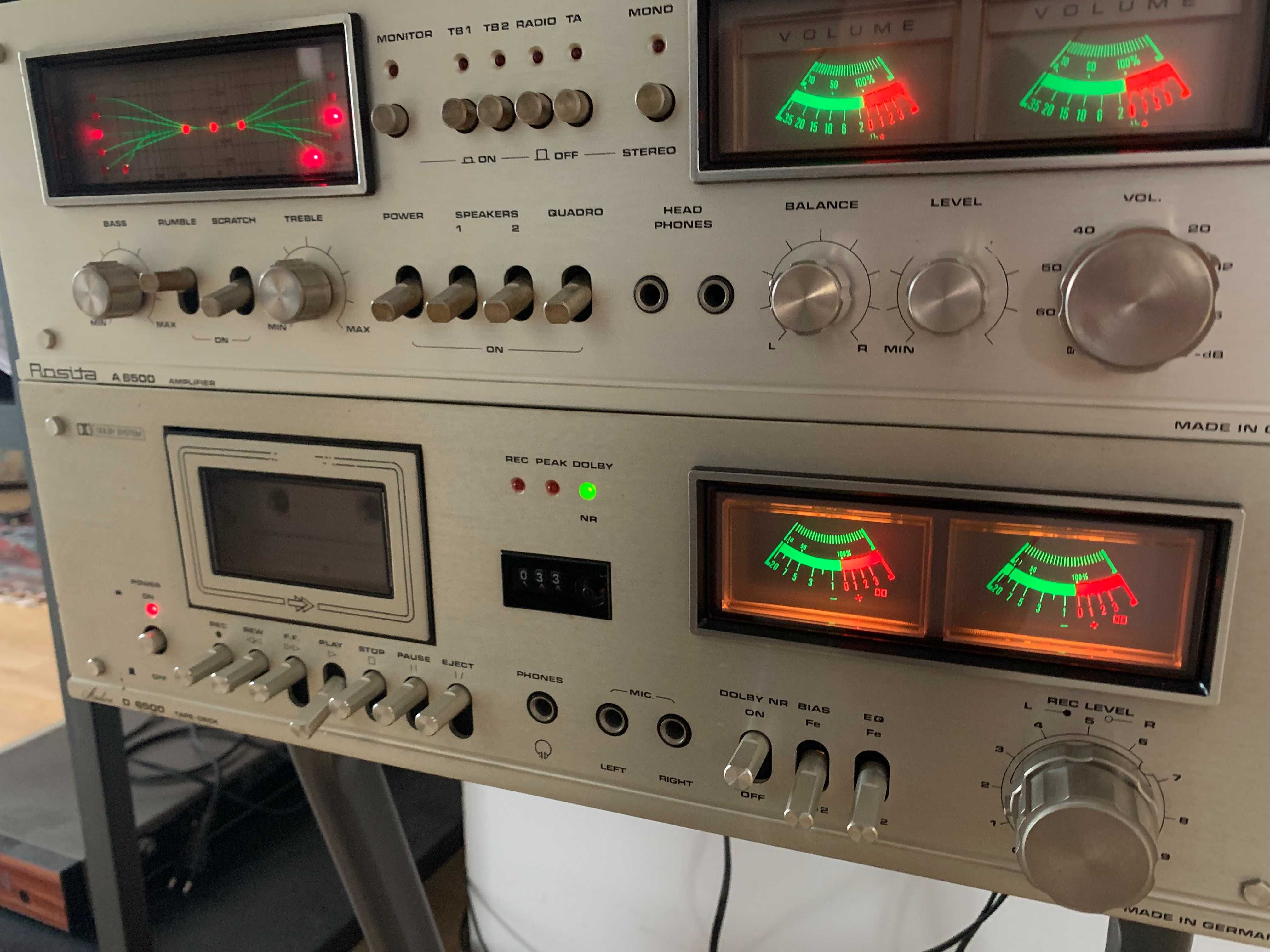ROSITA-t6500/a6500/tape deck6500 Germany zestaw hifi