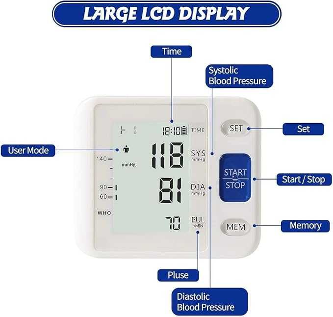 Automatyczny ciśnieniomierz z przenośnym ekranem LCD ARSIMAI