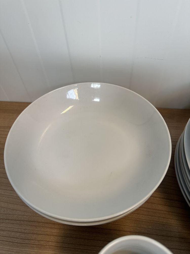 MÄSER Barca Series 30-częściowy zestaw obiadowy biała porcelana