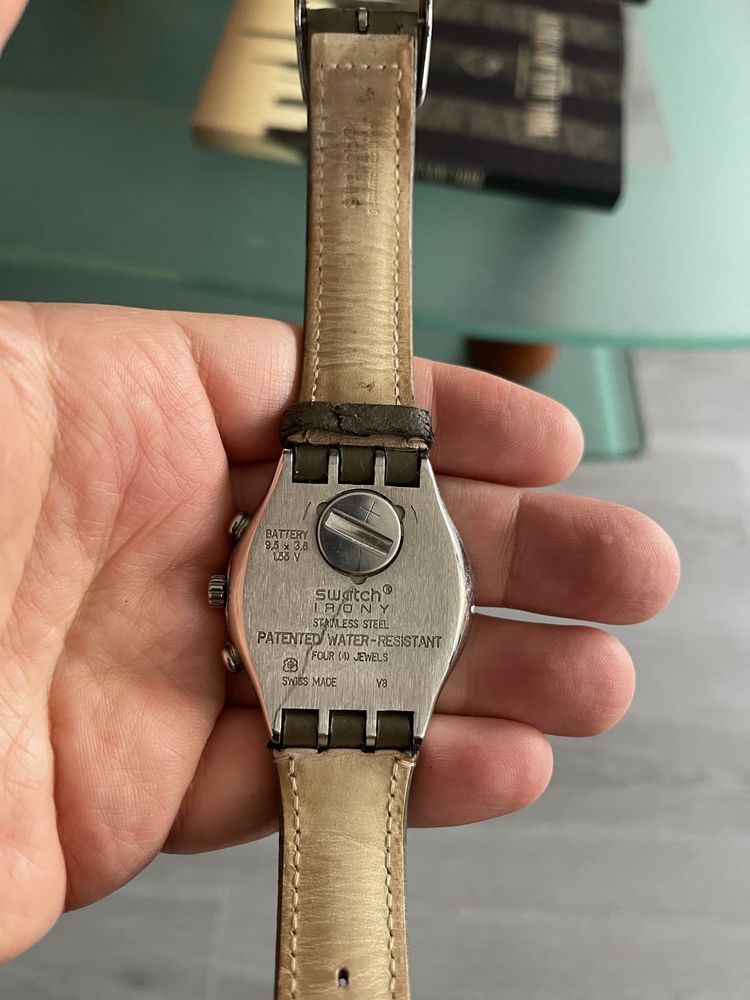 Relógio Swatch Cronógrafo Irony Stainless Steel