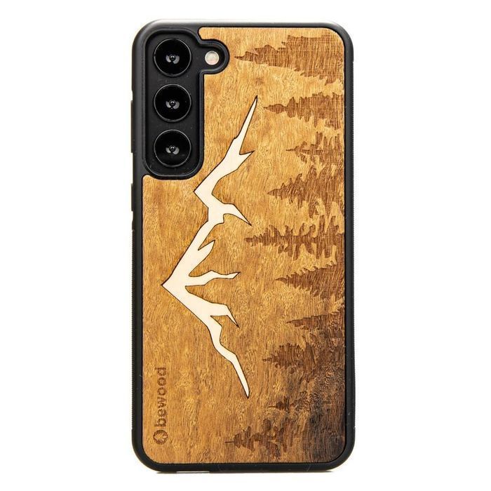 Etui Drewniane Na Samsung Galaxy S23 Plus Bewood Góry Imbuia