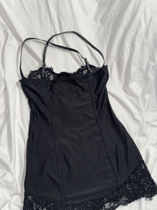 Пеньюар кружевной ночнушка черный