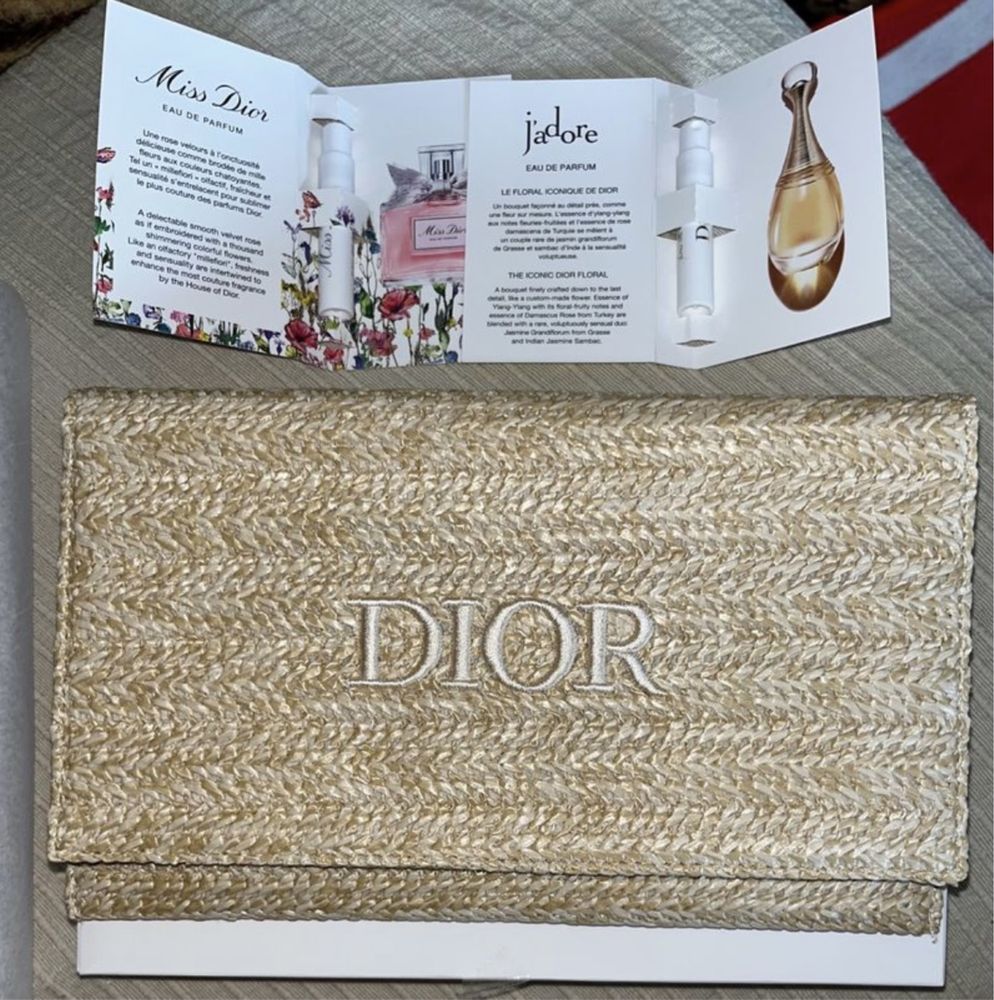 Dior bolsa de rafia