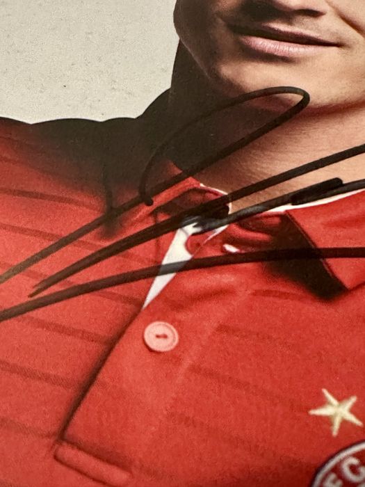 Postal Assinado Robert Lewandowski Bayern Munique