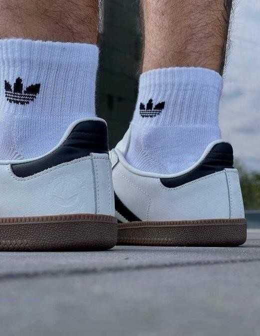 Кроссовки Adidas Samba Vegan White Black 36-46 адидас самба ТОП