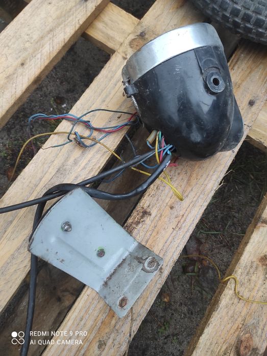 Lampa przód + lampa tył przełącznik świateł Romet motorynka pony 15.5