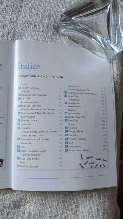 Livro Doenças Raras de A a Z Volume III
